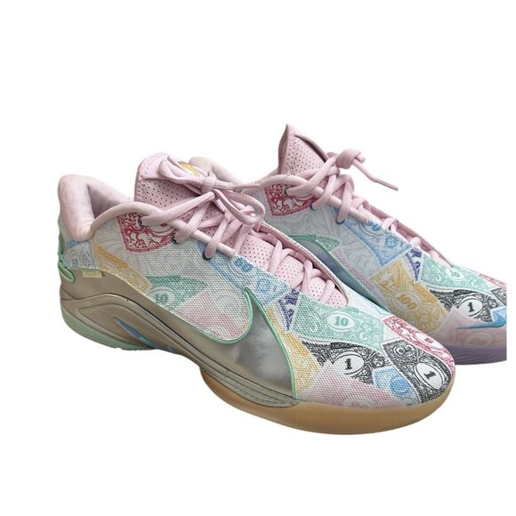 Nike Monopoly Lebron XXII 22 EP QS Money Currency Shoes FZ1097-100 Size 18 - Picture 1 of 9